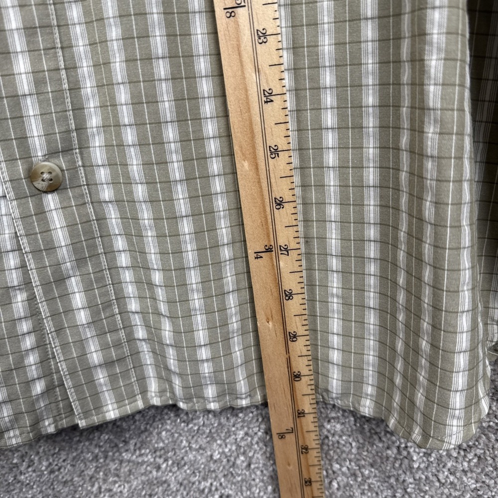 Exofficio Buzz Off Shield Long Sleeve Button Down Shirt Men's XL Beige Plaid - Picture 5 of 7